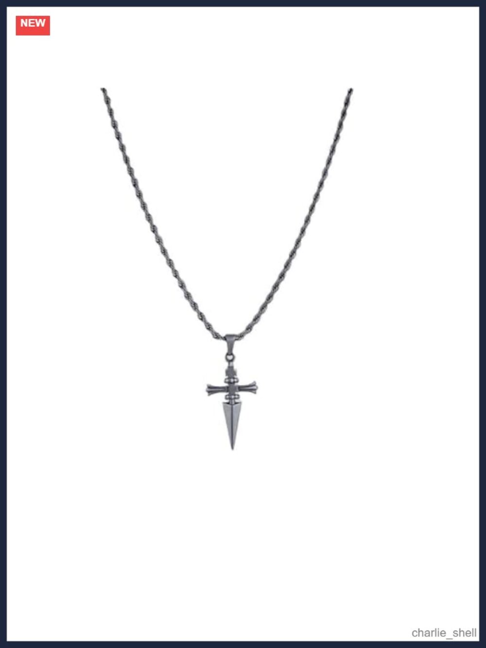 Anime Inspired Judgment Chain Pendant Necklace Stainless Steel Cosplay